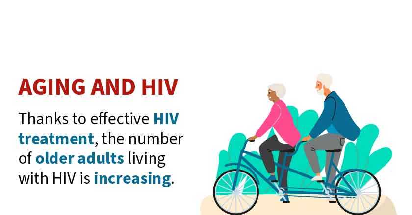 Thanks to effective HIV treatment, the number of older adults living with HIV is increasing.